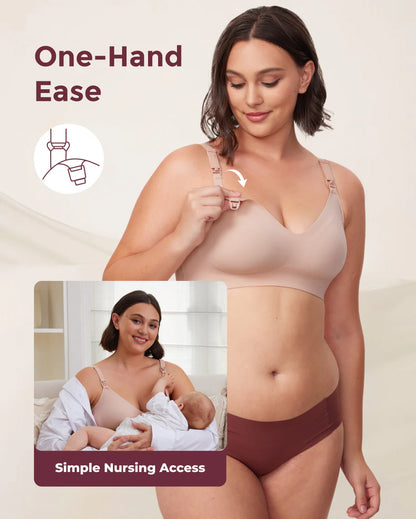 Ultra Soft Seamless Nursing Bra YN21 - Designed for M5 Pump