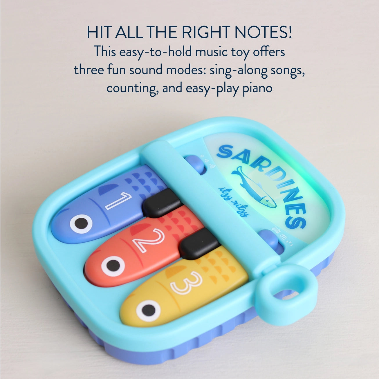Bitzy Tunes™ Sardines - Light-Up Interactive Piano Toy