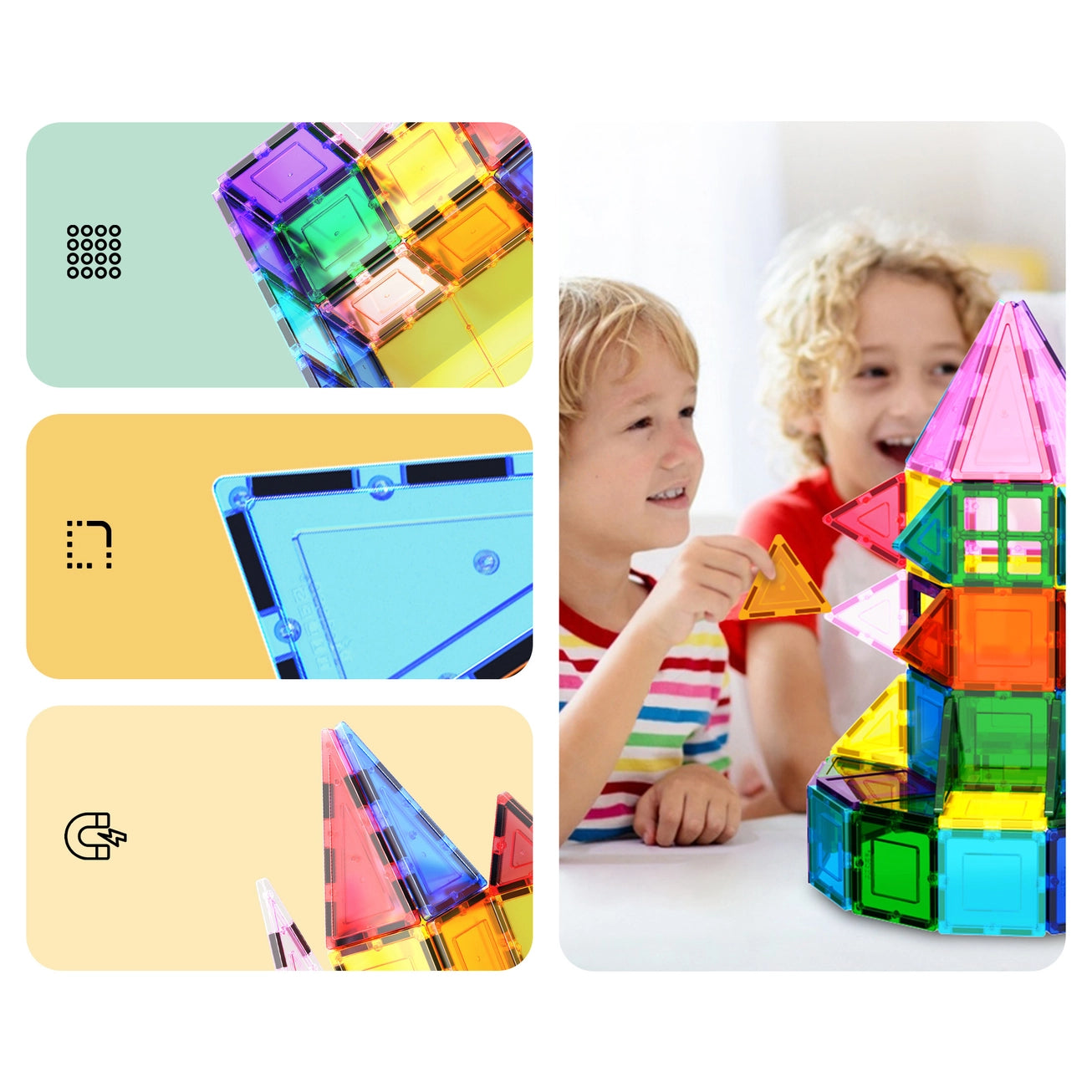 101pc Magnetic Tile Building Blocks