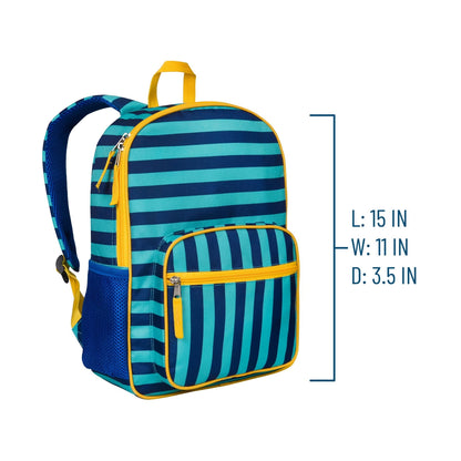 Blue Stripes Recycled Eco Backpack