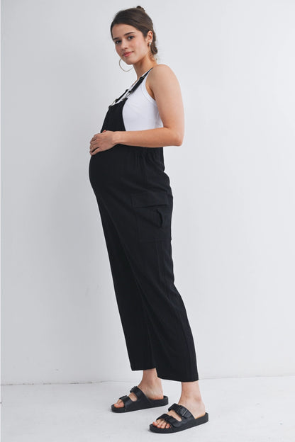 Straight Leg Maternity Adjustable Overalls