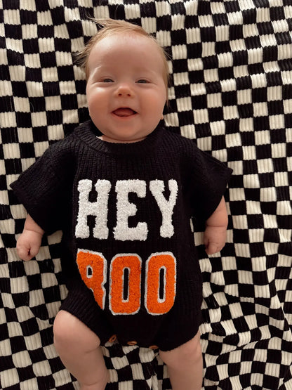 Sweater Romper - Hey Boo