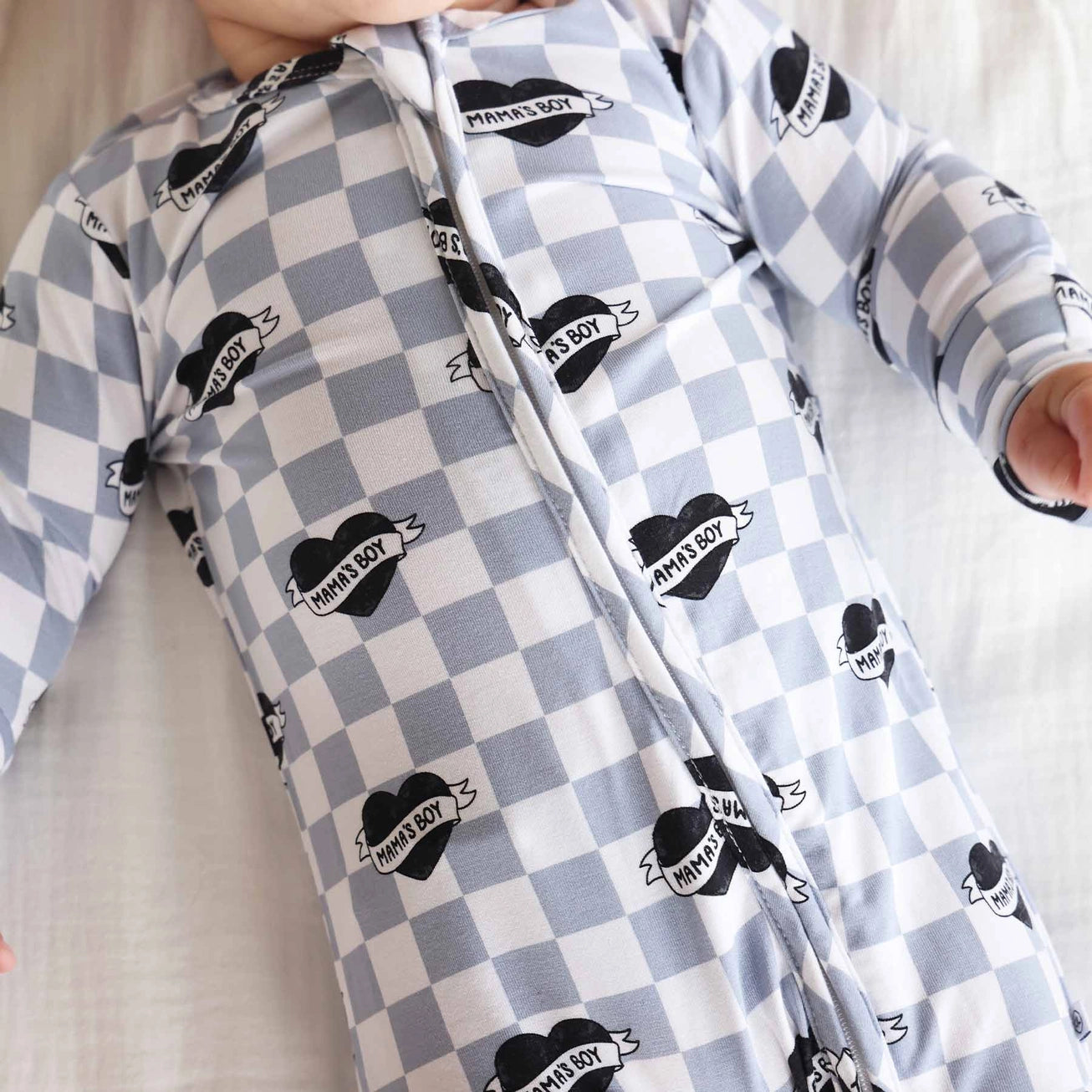 Zipper Footie | Mama's Boy