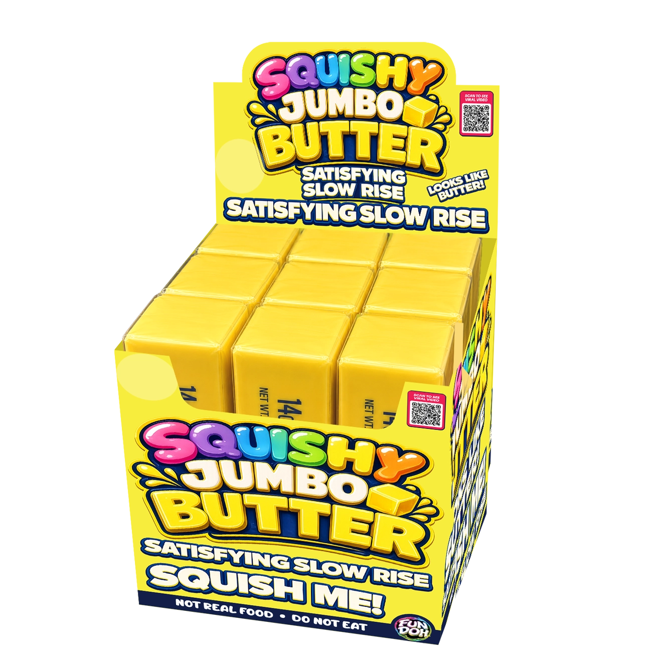 Fun Doh 10" Jumbo Butter Squish Slow Rise Toy
