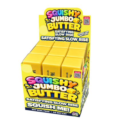 Fun Doh 10" Jumbo Butter Squish Slow Rise Toy