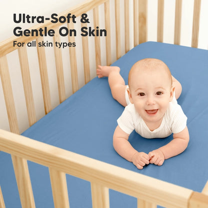 Waterproof Crib Sheets, Baby Mattress Protector 2pk