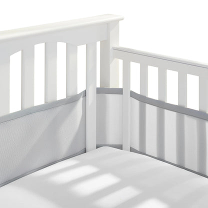 Breathable Mesh Crib Liner for Mini Crib