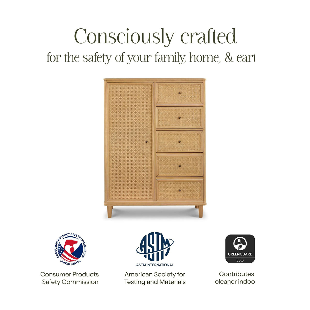 Namesake Marin with Cane Chifforobe