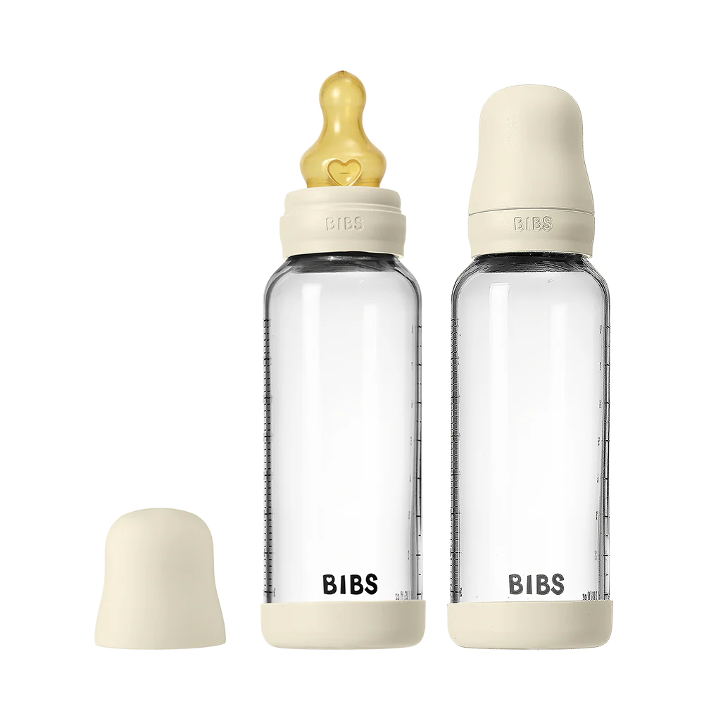 Baby Glass Bottle Set 8oz 2 Pack Latex