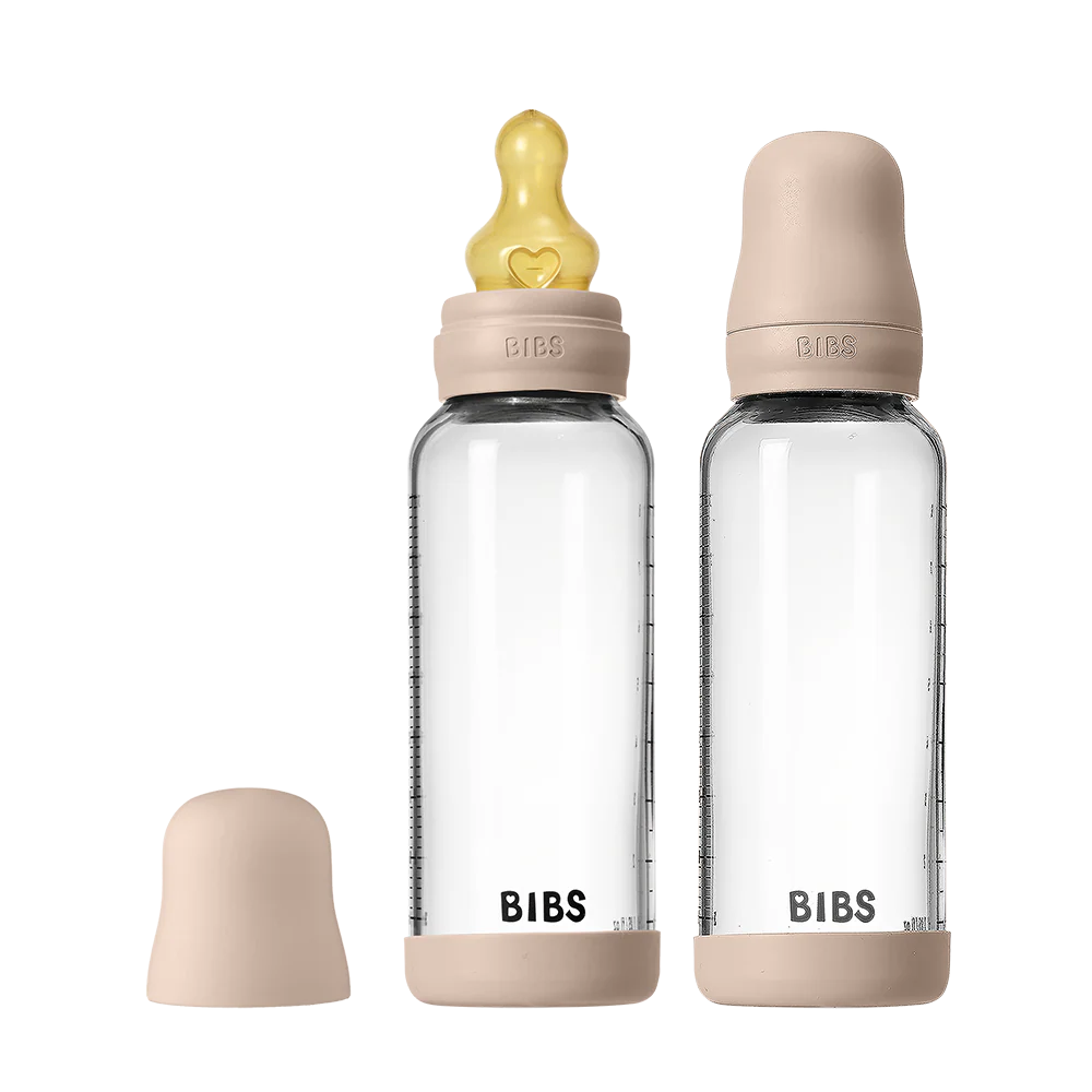Baby Glass Bottle Set 8oz 2 Pack Latex