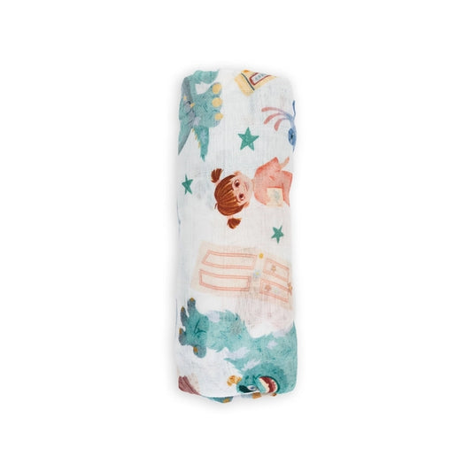 Monsters Muslin Blanket