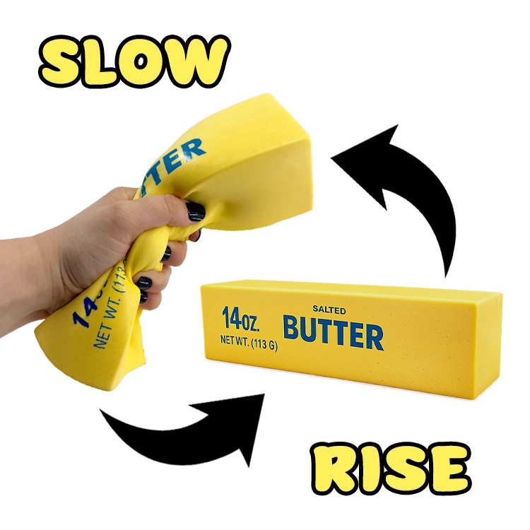 Fun Doh 10" Jumbo Butter Squish Slow Rise Toy