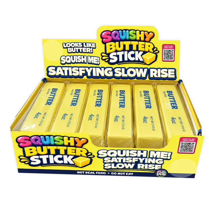 Fun Doh 6" Butter Stick Slow Rise Fidget Toy