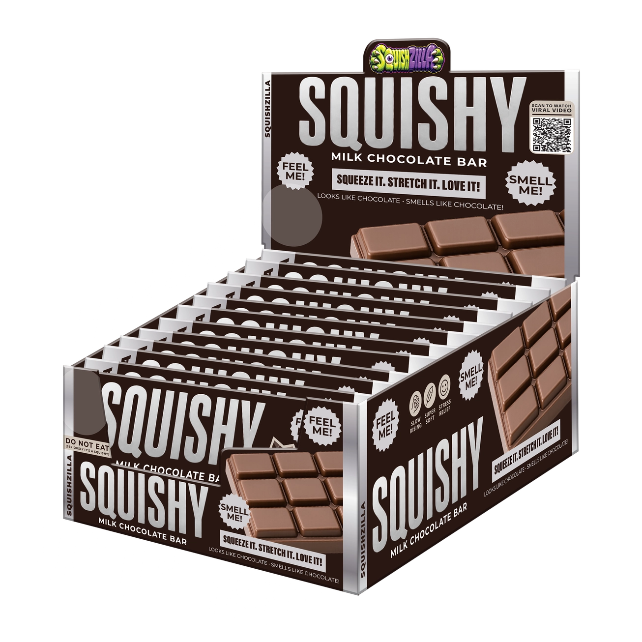 Fun Doh Slow Rise Scented Squishy Chocolate Bar