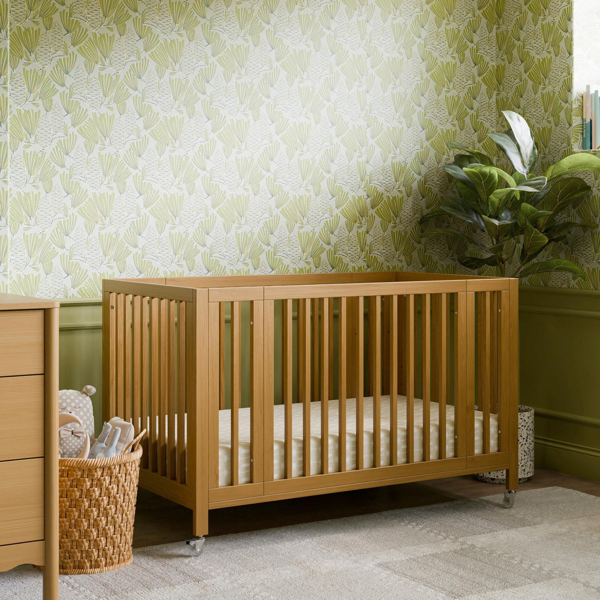 Babyletto Rolli 9-in-1 Convertible All-Stages Crib with Bassinet & Toddler Bed Conversion Kits