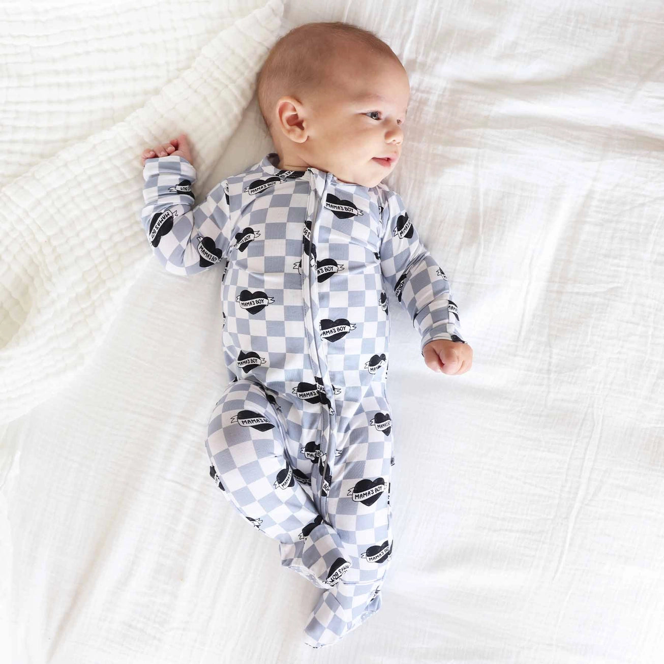 Zipper Footie | Mama's Boy