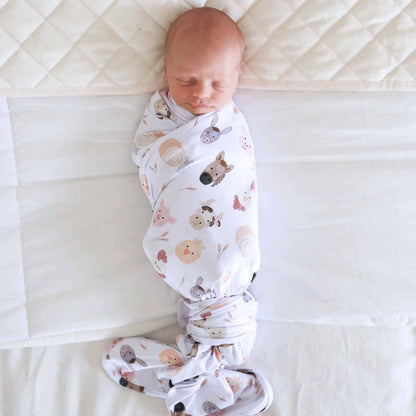 Oversized Swaddle Blanket | Barnyard Buddies