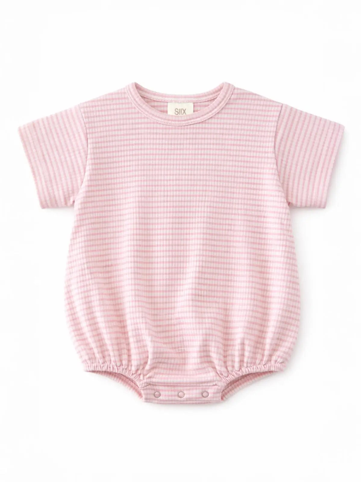 Pink Stripe / Ribbed T-Shirt Bubble