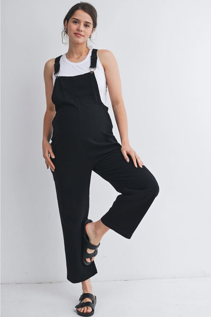 Straight Leg Maternity Adjustable Overalls