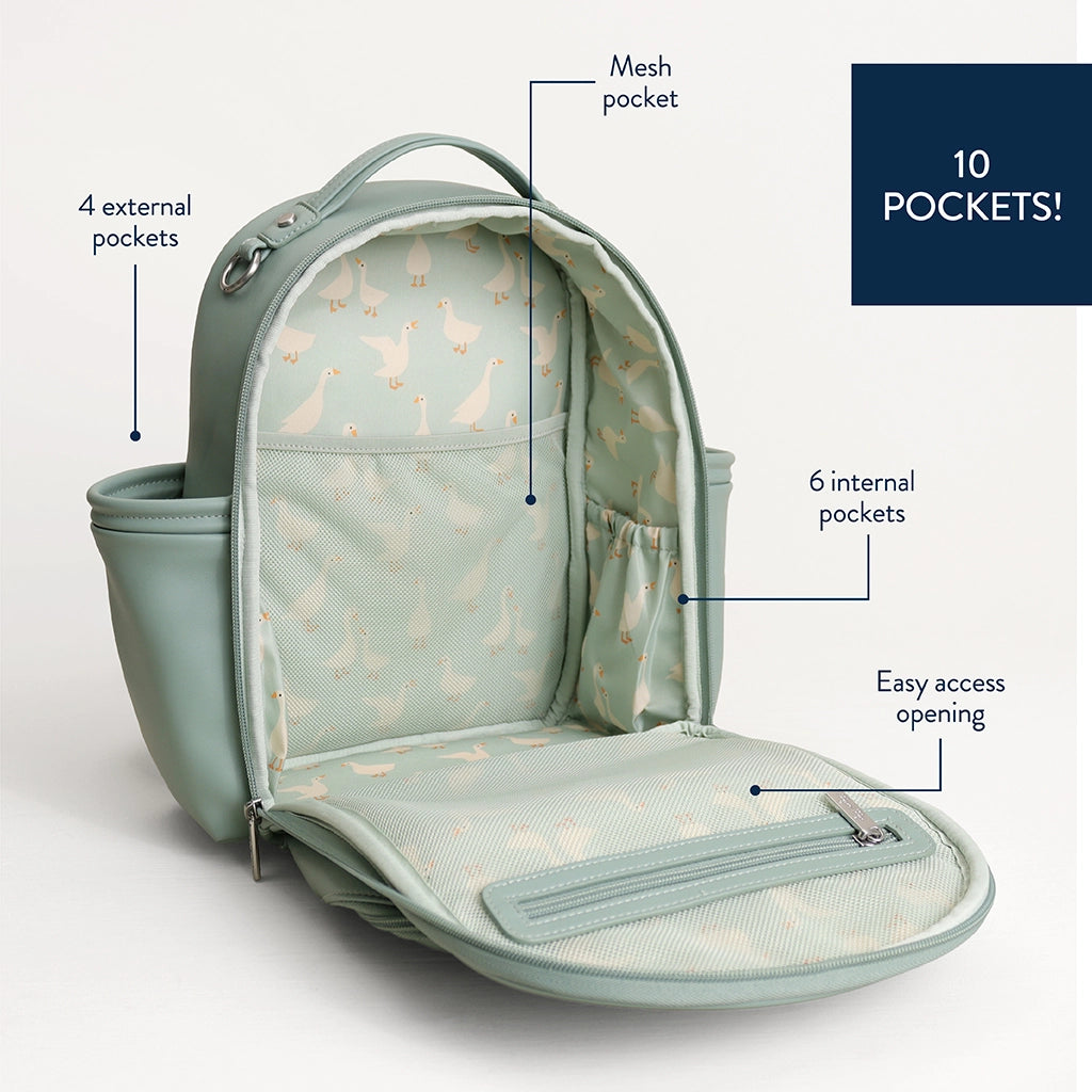 Itzy Mini Plus™ - Silly Goose - Sage Backpack