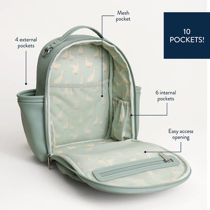 Itzy Mini Plus™ - Silly Goose - Sage Backpack