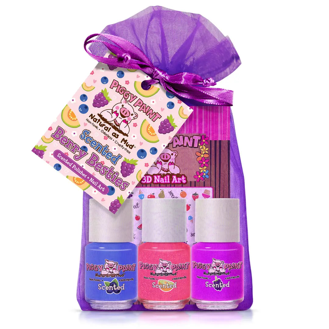 Scented Berry Bestie - Gift Set - Kids Non-Toxic Nail Polish
