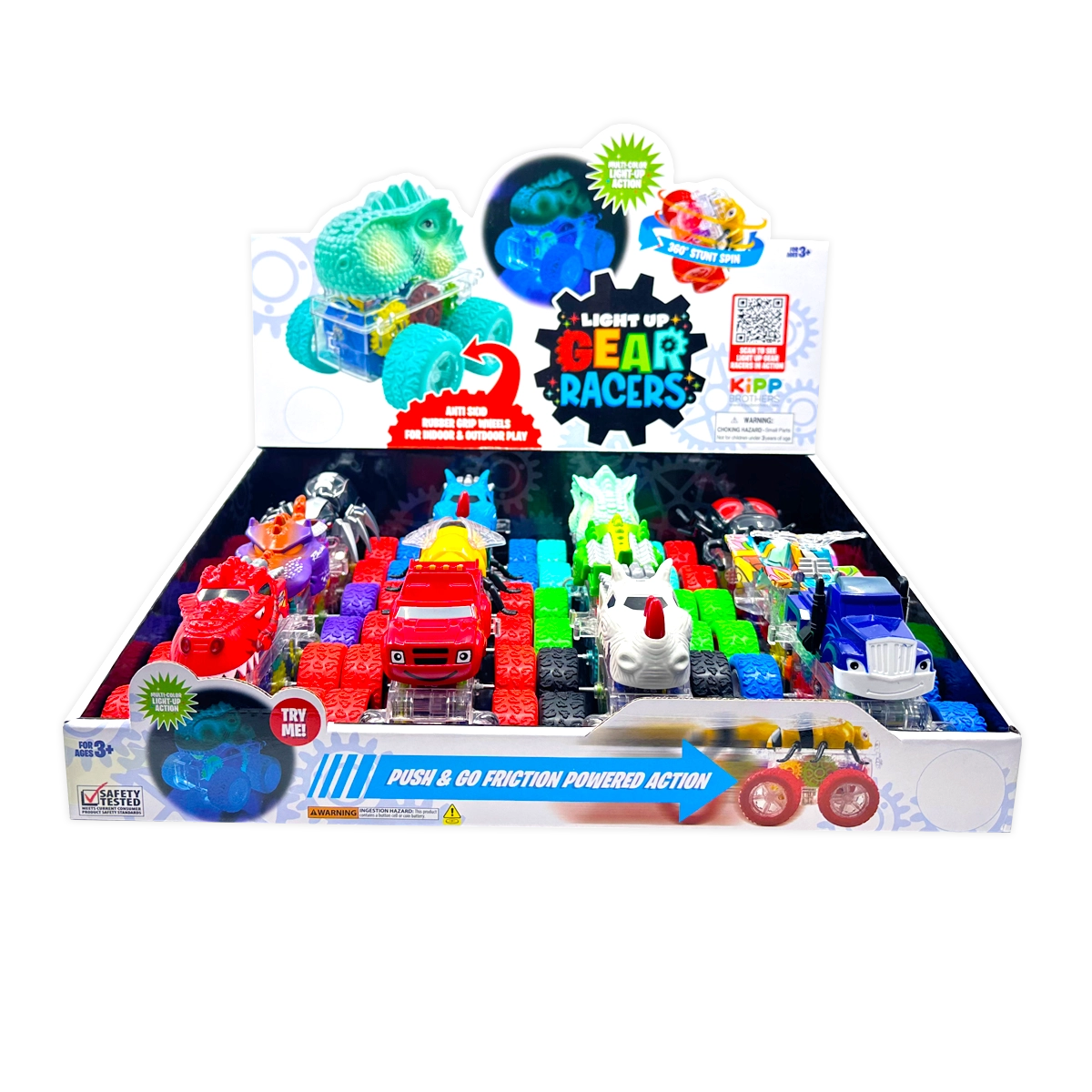 Friction Light Up Toy Car Assortment