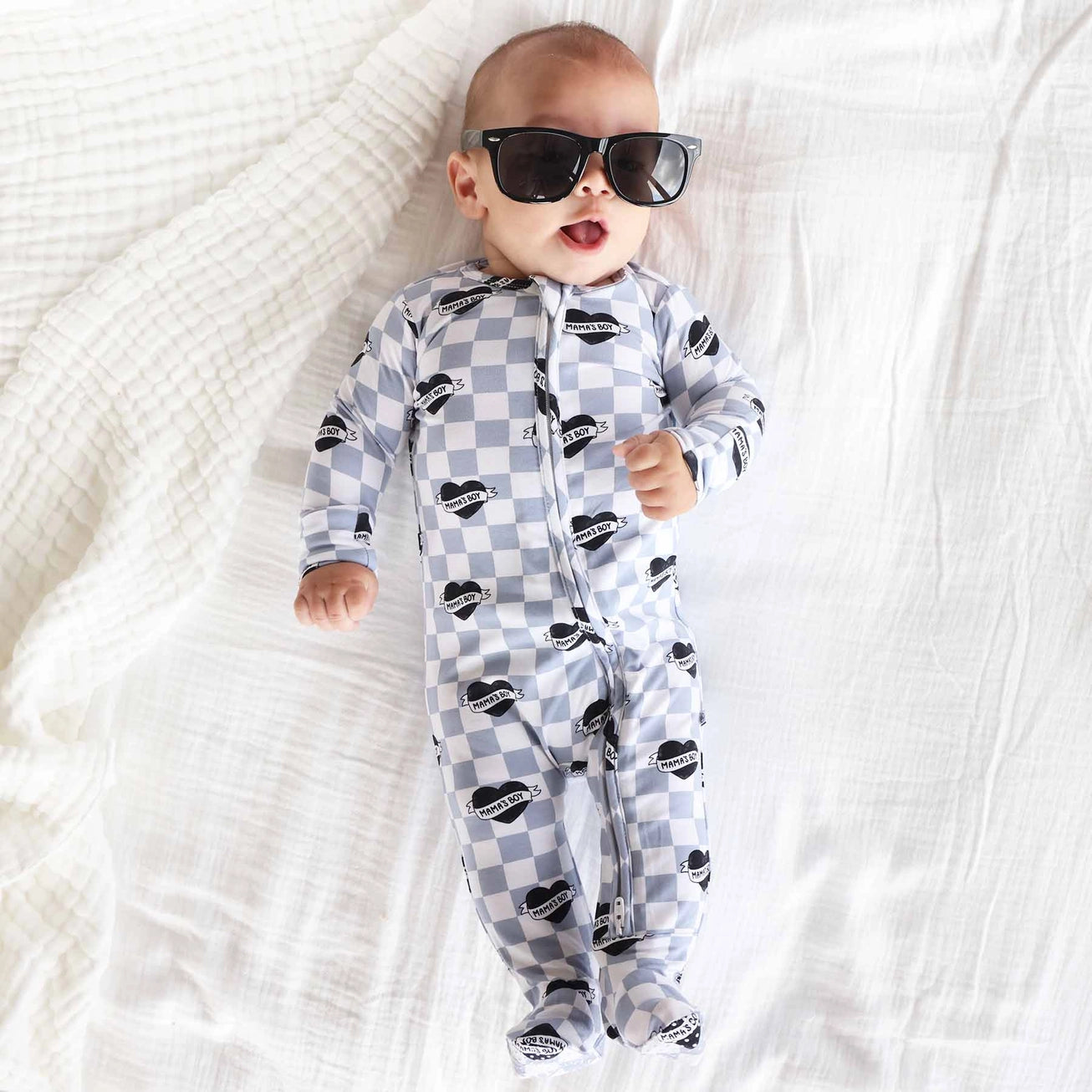 Zipper Footie | Mama's Boy