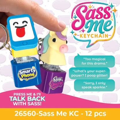 Sass Me Keyboard Fidget Keychain Toy