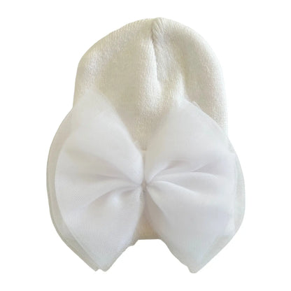 Baby's First Hat® - White Tulle Bow
