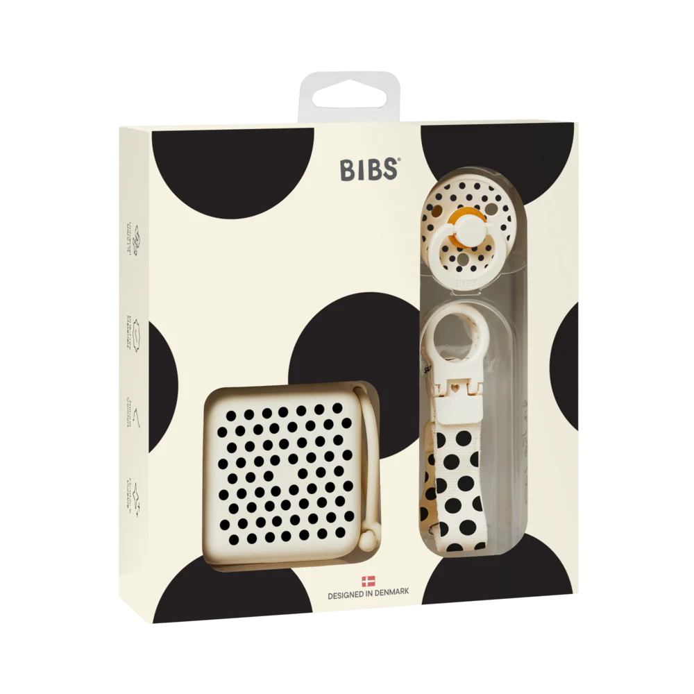 Soothe & Go Polka Gift Set - Ivory/Black