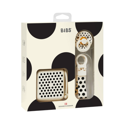 Soothe & Go Polka Gift Set - Ivory/Black