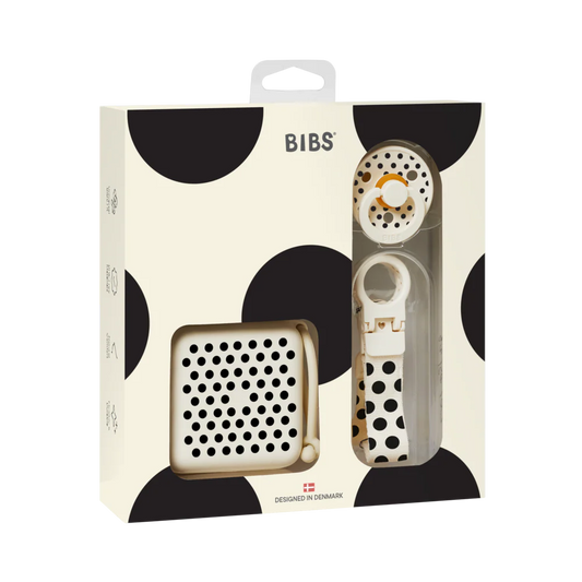 Soothe & Go Polka Gift Set - Ivory/Black