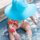 Girls Bright Aqua Swim Hat
