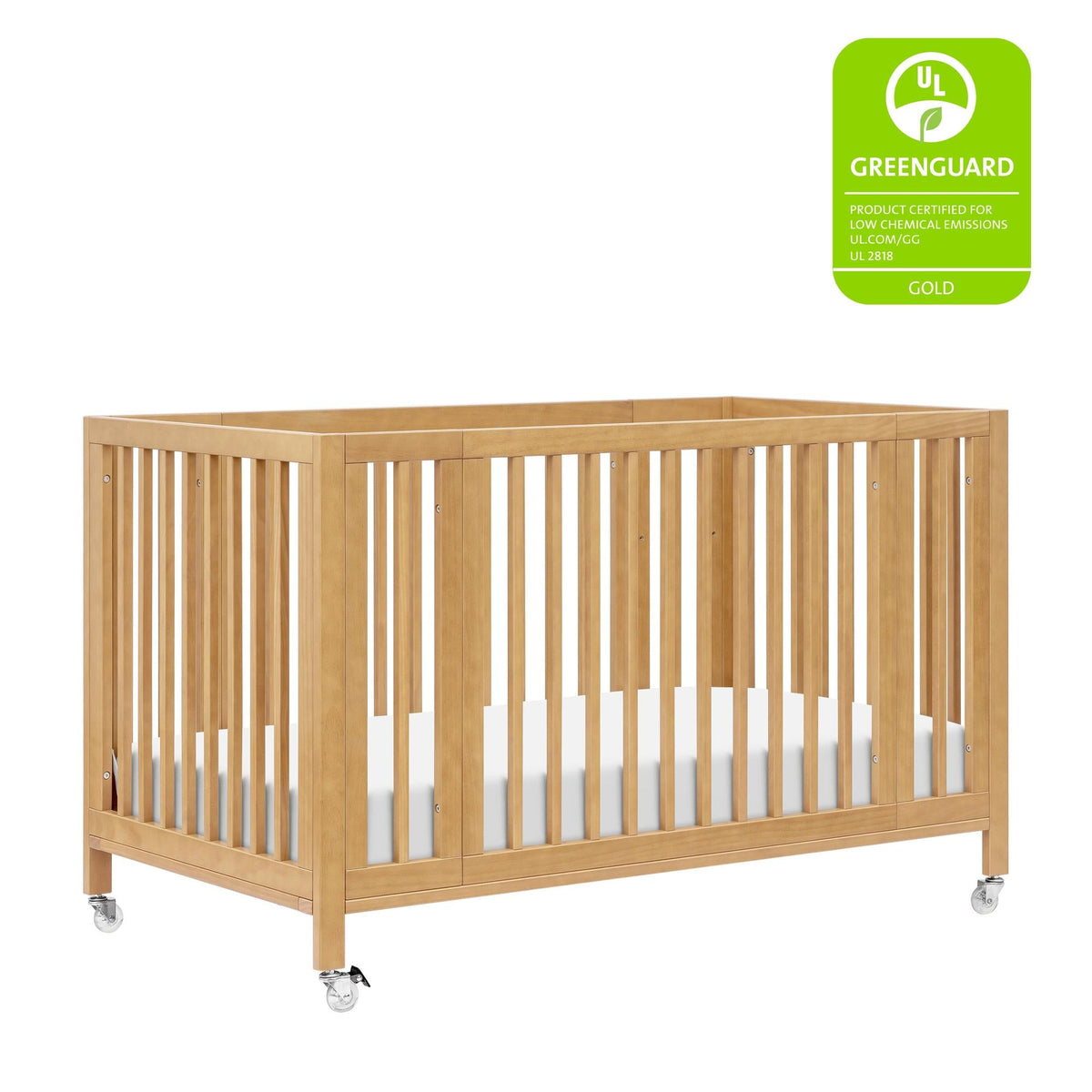 Babyletto Rolli 9-in-1 Convertible All-Stages Crib with Bassinet & Toddler Bed Conversion Kits