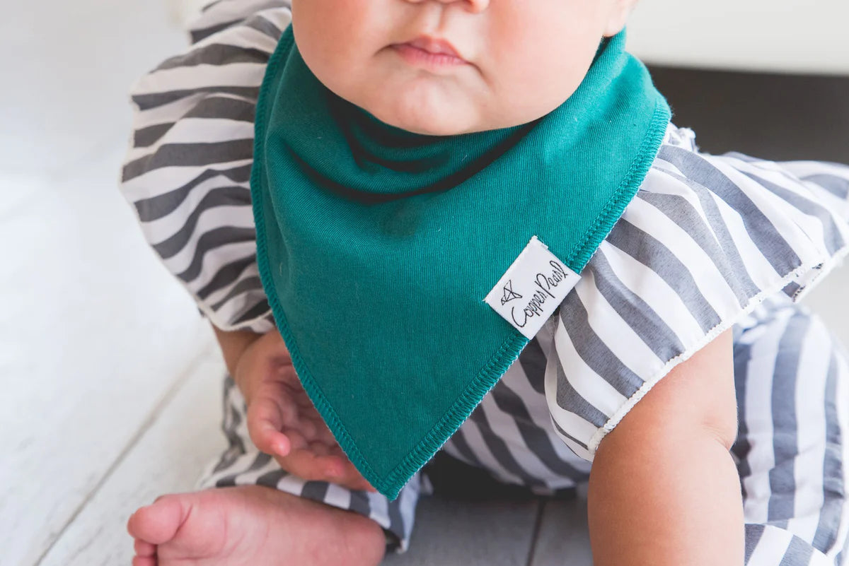 Jade Baby Bandana Bib Set (4-pack)