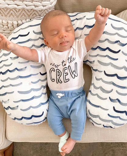 New To the Crew Pregnancy Announcement Onesie