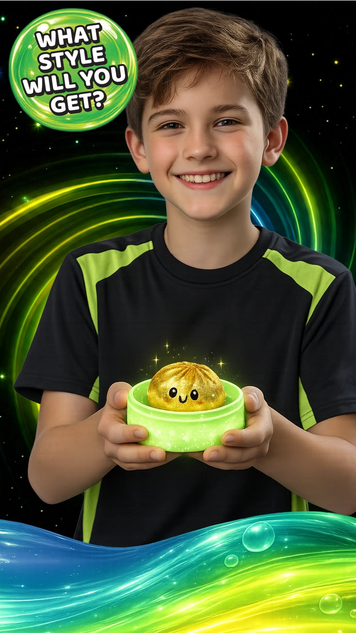Glow-in-The-Dark Mystery Dumpling Squishy Toy