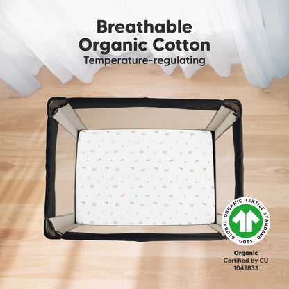 Soothe Fitted Mini Crib Sheets or Pack N Play