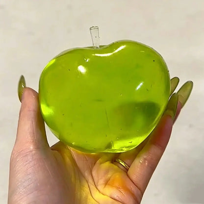 Clear Apple Squishy Soft Squeeze Stress Relief Fidget Toy