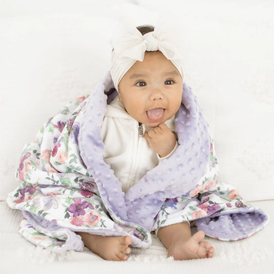 Baby & Toddler Minky Blanket - Dreamy Petals