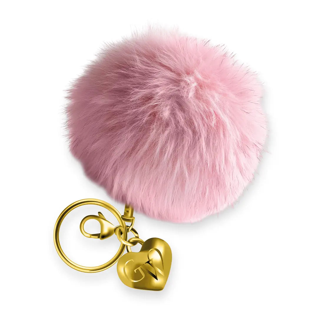 Summer Strawberry Heart of Gold Charm & Poof