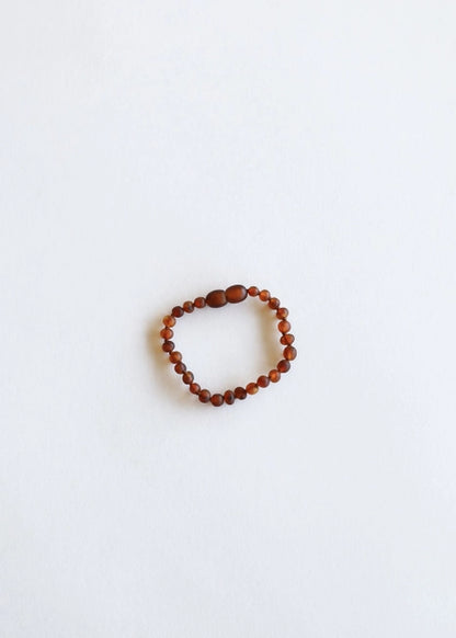 Raw Cognac Amber || Anklet or Bracelet