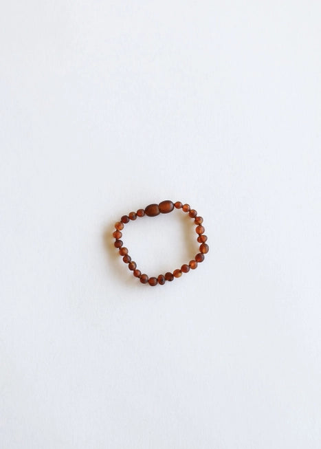 Raw Cognac Amber || Anklet or Bracelet