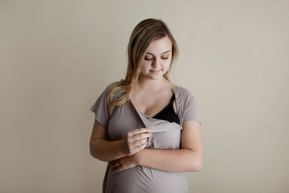 Maternity Mommy Labor and Delivery/ Nursing Gown - Harbor Mist