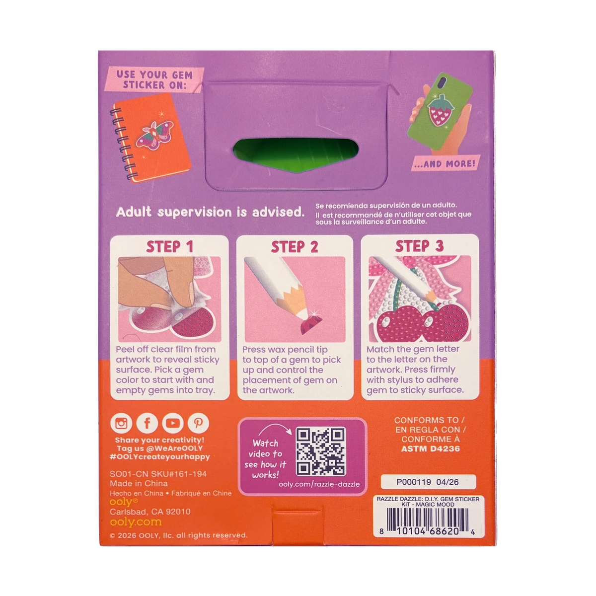 Mini Razzle Dazzle Diy Gem Sticker Kit - Magic Mood