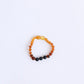 Raw Ombre Amber + Lava || Anklet or Bracelet