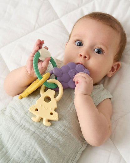 Itzy Trio™ Textured Silicone Teether
