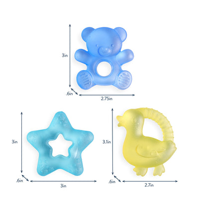 Cutie Coolers™ Water Filled Teethers (3-pack)