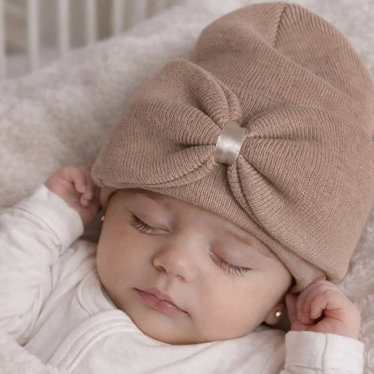 Baby's First Hat® - Tan Bow